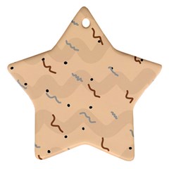 Lines Dots Pattern Abstract Art Ornament (star)