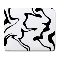 Black And White Swirl Background Large Mousepad