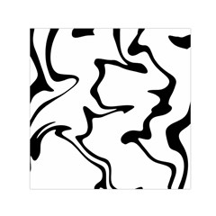 Black And White Swirl Background Square Satin Scarf (30  X 30 )