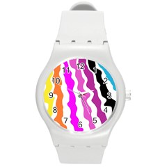 Warp Liquid Multicolor Kids Round Plastic Sport Watch (m) by Cemarart