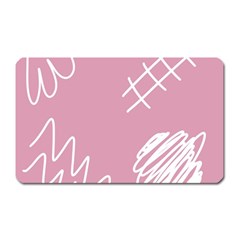 Elements Scribble Wiggly Lines Magnet (rectangular) by Cemarart