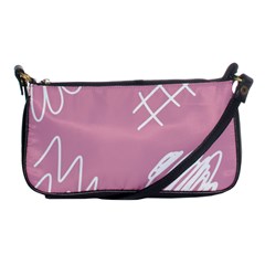 Elements Scribble Wiggly Lines Shoulder Clutch Bag