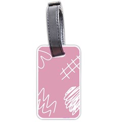 Elements Scribble Wiggly Lines Luggage Tag (one Side)