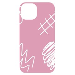 Elements Scribble Wiggly Lines Iphone 14 Black Uv Print Case by Cemarart