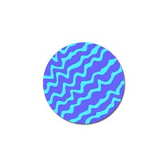 Purple Mint Turquoise Background Golf Ball Marker