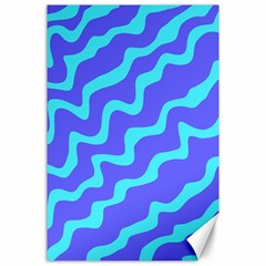 Purple Mint Turquoise Background Canvas 24  X 36 