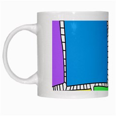 Shapes Texture Colorful Cartoon White Mug