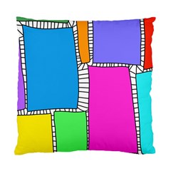 Shapes Texture Colorful Cartoon Standard Cushion Case (one Side)