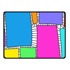 Shapes Texture Colorful Cartoon Fleece Blanket (small)