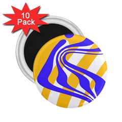 Print Pattern Warp Lines 2 25  Magnets (10 Pack) 