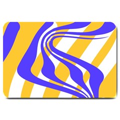 Print Pattern Warp Lines Large Doormat by Cemarart