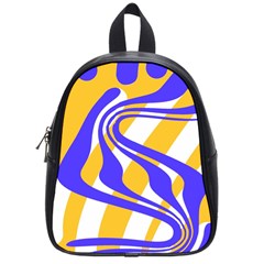 Print Pattern Warp Lines School Bag (small)