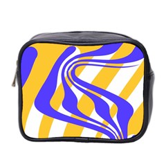 Print Pattern Warp Lines Mini Toiletries Bag (two Sides)