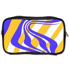 Print Pattern Warp Lines Toiletries Bag (one Side)