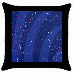 Texture Multicolour Ink Dip Flare Throw Pillow Case (black)