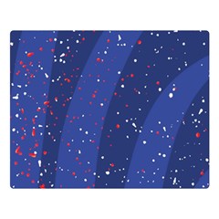 Texture Multicolour Ink Dip Flare Two Sides Premium Plush Fleece Blanket (large)