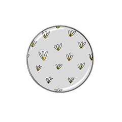 Pattern Leaves Daisies Print Hat Clip Ball Marker (10 Pack)