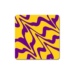 Waves Pattern Lines Wiggly Square Magnet