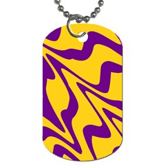 Waves Pattern Lines Wiggly Dog Tag (two Sides)