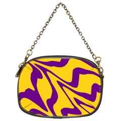 Waves Pattern Lines Wiggly Chain Purse (two Sides)