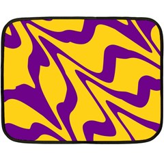 Waves Pattern Lines Wiggly Two Sides Fleece Blanket (mini)