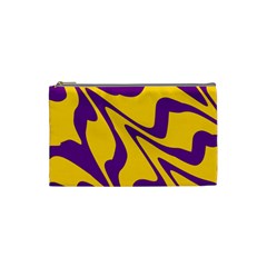 Waves Pattern Lines Wiggly Cosmetic Bag (small)