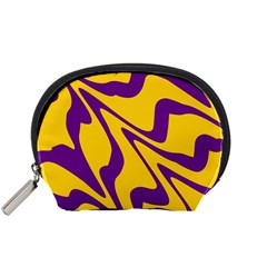 Waves Pattern Lines Wiggly Accessory Pouch (small)