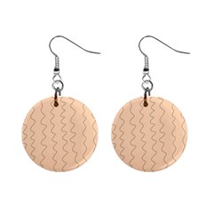 Lines Pattern Wiggly Minimal Print Mini Button Earrings