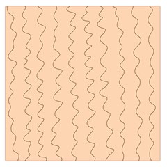 Lines Pattern Wiggly Minimal Print Square Satin Scarf (36  X 36 )