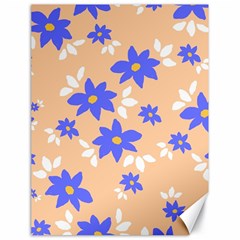 Flowers Pattern Floral Print Canvas 18  X 24 