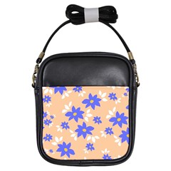 Flowers Pattern Floral Print Girls Sling Bag