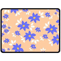 Flowers Pattern Floral Print Fleece Blanket (large)