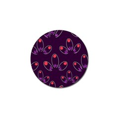 Pattern Petals Dots Print Seamless Golf Ball Marker