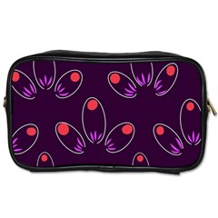 Pattern Petals Dots Print Seamless Toiletries Bag (two Sides)