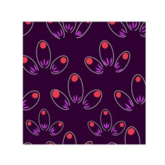 Pattern Petals Dots Print Seamless Square Satin Scarf (30  X 30 )