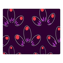 Pattern Petals Dots Print Seamless Premium Plush Fleece Blanket (large) by Cemarart