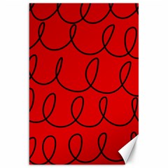 Red Background Wallpaper Canvas 20  X 30 