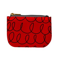 Red Background Wallpaper Mini Coin Purse