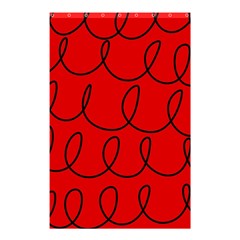 Red Background Wallpaper Shower Curtain 48  X 72  (small) 