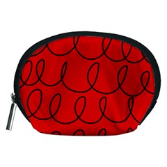 Red Background Wallpaper Accessory Pouch (medium)