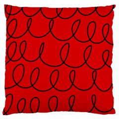 Red Background Wallpaper Standard Premium Plush Fleece Cushion Case (two Sides)