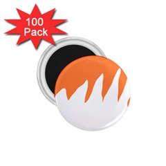 Orange Background Halloween 1 75  Magnets (100 Pack) 