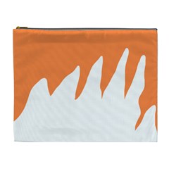 Orange Background Halloween Cosmetic Bag (xl)