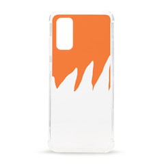 Orange Background Halloween Samsung Galaxy S20 6 2 Inch Tpu Uv Case by Cemarart