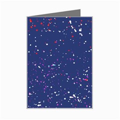 Texture Grunge Speckles Dots Mini Greeting Card