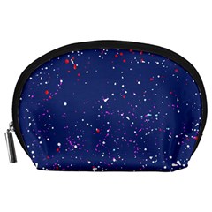 Texture Grunge Speckles Dots Accessory Pouch (Large)