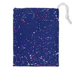 Texture Grunge Speckles Dots Drawstring Pouch (4XL)