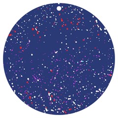 Texture Grunge Speckles Dots UV Print Acrylic Ornament Round