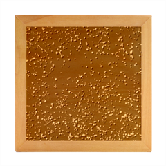 Texture Grunge Speckles Dots Wood Photo Frame Cube