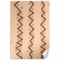 Print Pattern Minimal Tribal Canvas 24  X 36 